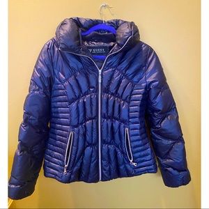 Guess | Navy Blue Snow puffer Jacket